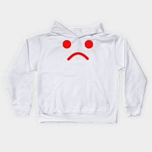 Sad Minifig Face Kids Hoodie